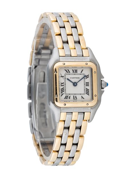 cartier two tone women's watch